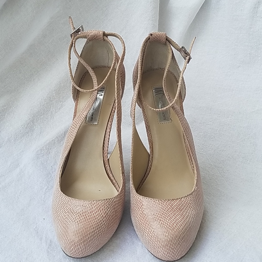 I.N.C. rose snake print heels